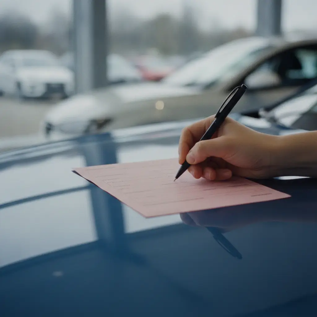 Le formulaire rose de demande d'immatriculation : son rôle dans la vente