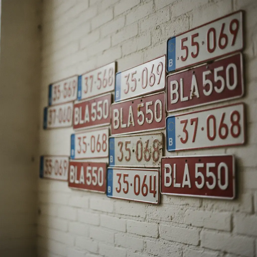 Plaque rouge, verte, jaune en Belgique : decoder les couleurs de plaques