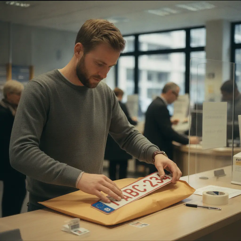 Renvoyer sa plaque d'immatriculation en Belgique : bpost et alternatives