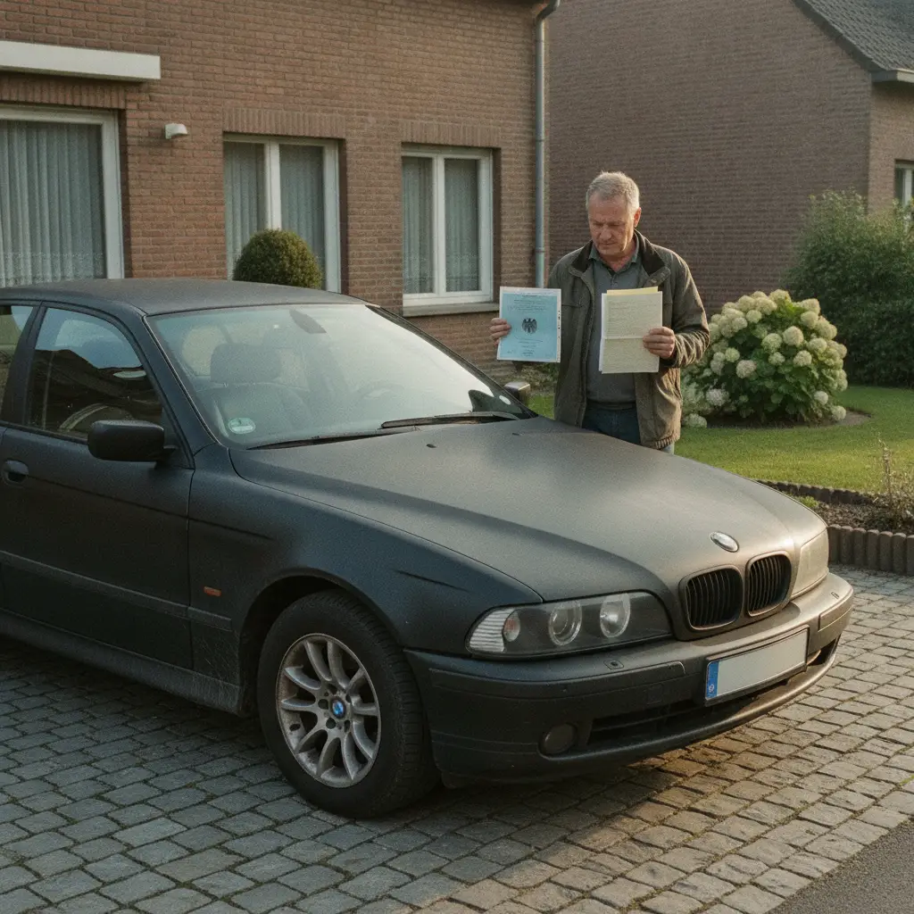 Vendre une voiture importee d'Allemagne en Belgique : revente et papiers